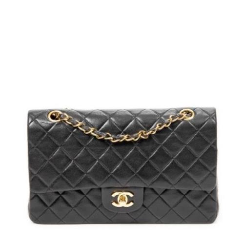 Pre-owned Leather shoulder-bags Chanel Vintage , Black , Dames