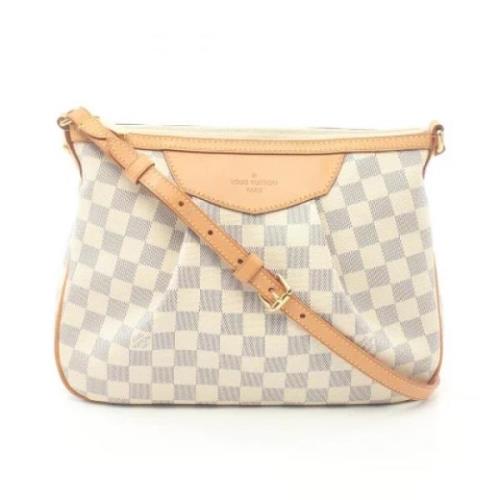 Pre-owned Coated canvas louis-vuitton-bags Louis Vuitton Vintage , Whi...