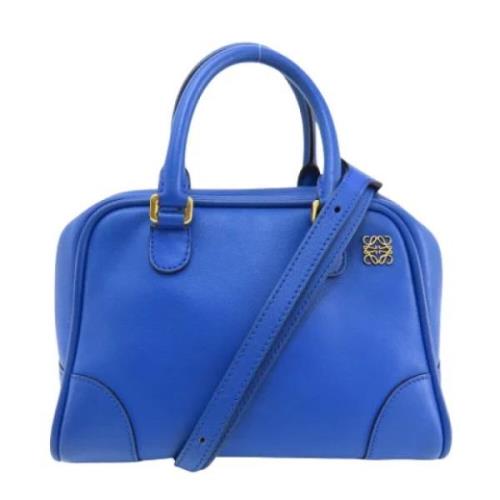 Pre-owned Canvas handbags Loewe Pre-owned , Blue , Dames