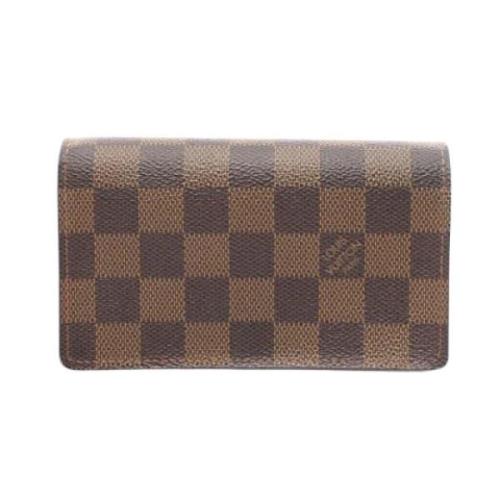 Pre-owned Plastic wallets Louis Vuitton Vintage , Brown , Dames