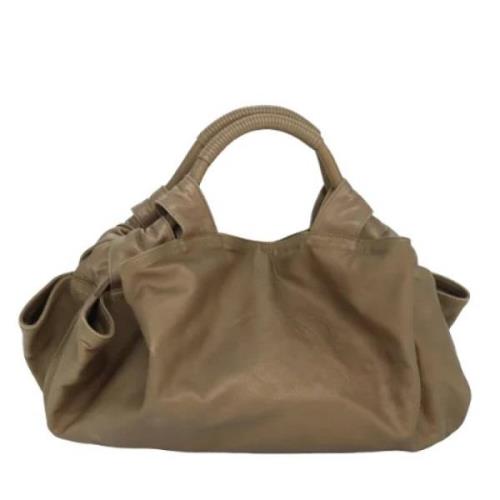 Pre-owned Leather handbags Loewe Pre-owned , Brown , Dames