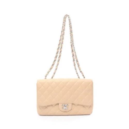 Pre-owned Fabric chanel-bags Chanel Vintage , Beige , Dames