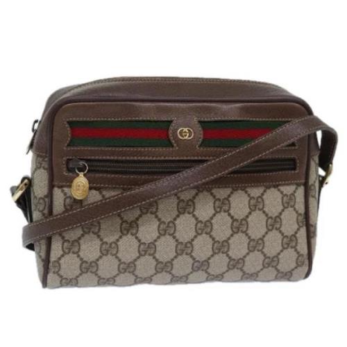 Pre-owned Leather gucci-bags Gucci Vintage , Beige , Dames