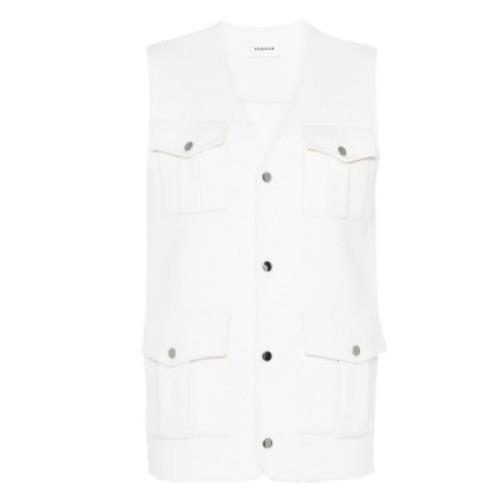 Crème Jas voor Stijlvolle Outfits P.a.r.o.s.h. , White , Dames