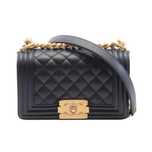 Pre-owned Leather chanel-bags Chanel Vintage , Black , Dames