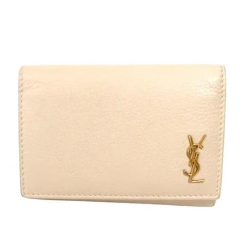 Pre-owned Leather key-holders Yves Saint Laurent Vintage , Beige , Dam...