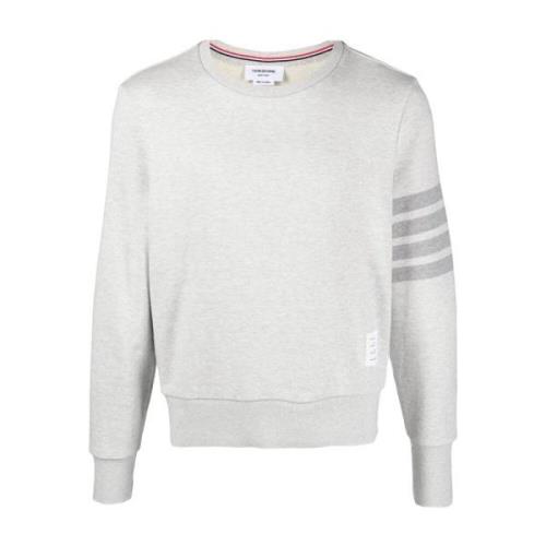 Lichtgrijze 4-Bar Sweatshirt Thom Browne , Gray , Heren