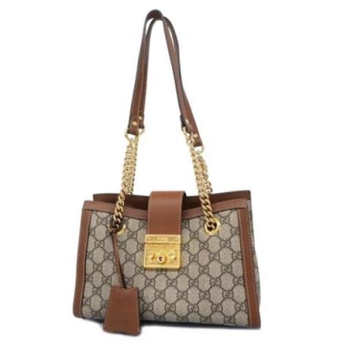 Pre-owned Leather gucci-bags Gucci Vintage , Brown , Dames