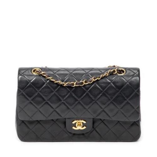 Pre-owned Leather shoulder-bags Chanel Vintage , Black , Dames