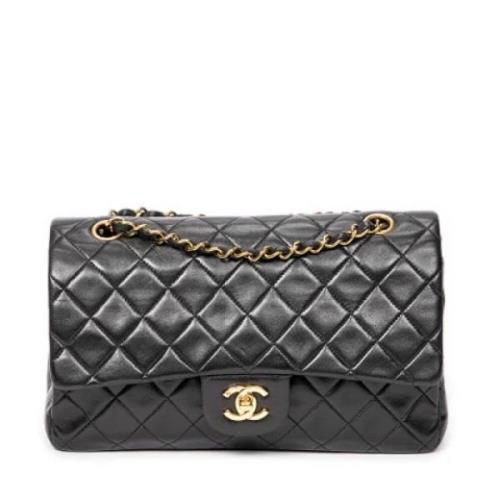 Pre-owned Leather shoulder-bags Chanel Vintage , Black , Dames