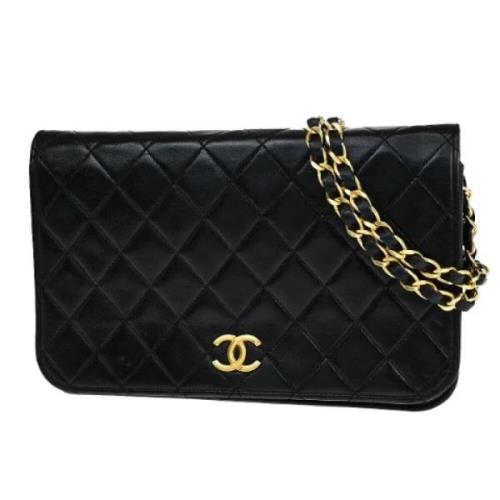 Pre-owned Leather chanel-bags Chanel Vintage , Black , Dames