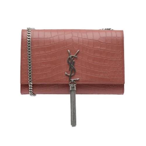 Pre-owned Leather crossbody-bags Yves Saint Laurent Vintage , Red , Da...