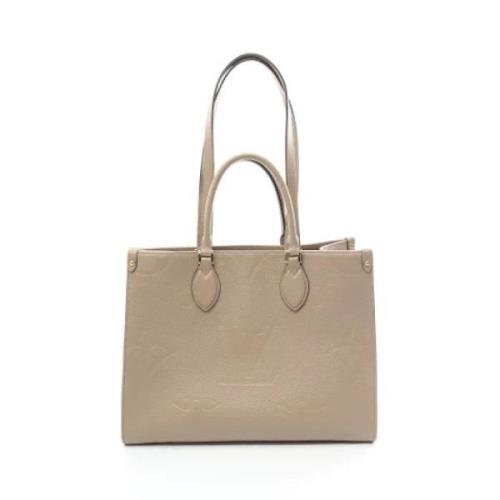 Pre-owned Leather louis-vuitton-bags Louis Vuitton Vintage , Beige , D...