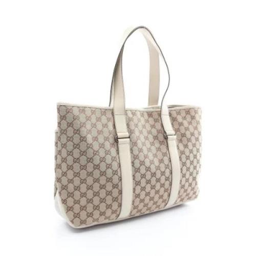 Pre-owned Leather gucci-bags Gucci Vintage , Beige , Dames