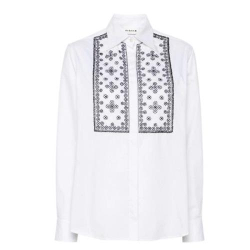 Crème Blouse voor Vrouwen P.a.r.o.s.h. , White , Dames