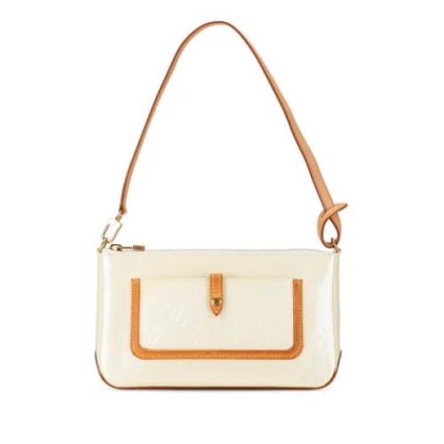 Pre-owned Leather louis-vuitton-bags Louis Vuitton Vintage , White , D...