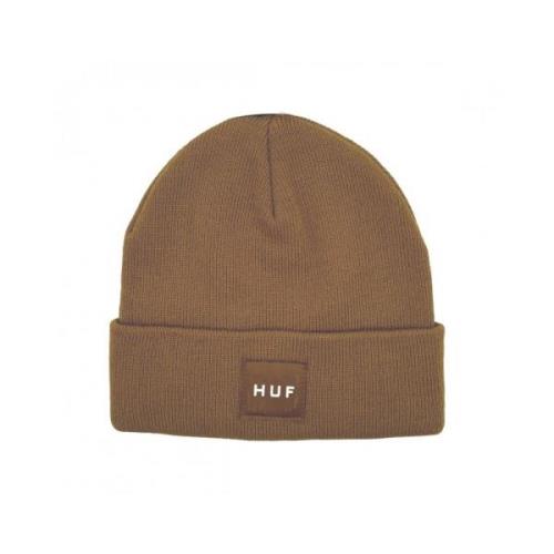 Heren Acryl Beanie Hoed HUF , Brown , Unisex