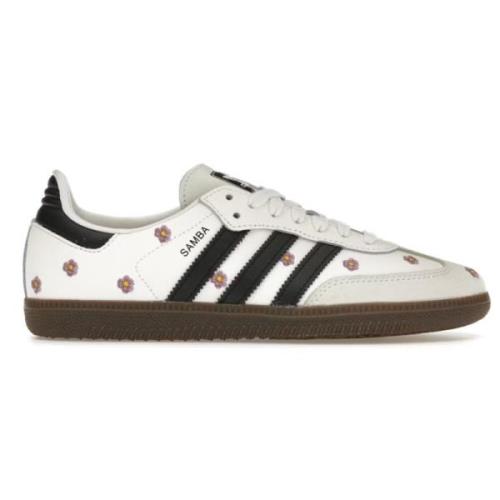 Lichtpaarse Bloemen Sneakers Adidas , White , Dames