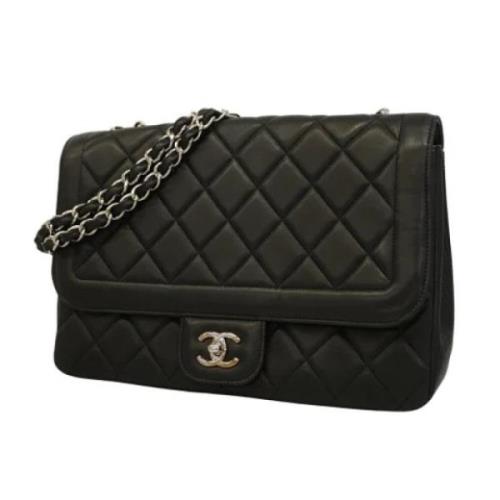 Pre-owned Leather chanel-bags Chanel Vintage , Black , Dames