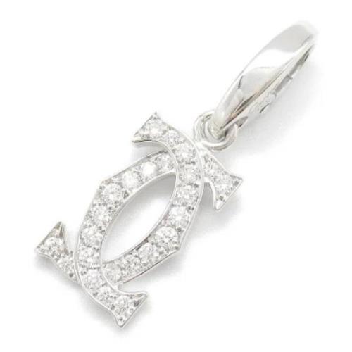 Pre-owned White Gold necklaces Cartier Vintage , Gray , Dames