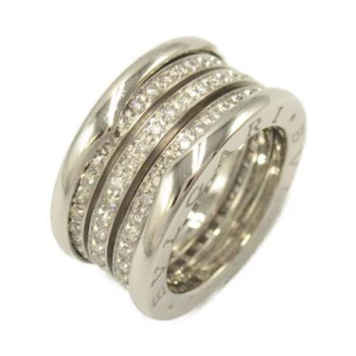 Pre-owned White Gold rings Bvlgari Vintage , Gray , Dames