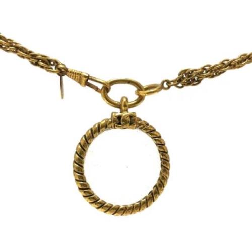 Pre-owned Metal chanel-jewelry Chanel Vintage , Yellow , Dames