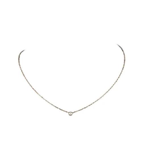 Pre-owned Rose Gold necklaces Cartier Vintage , Gray , Dames