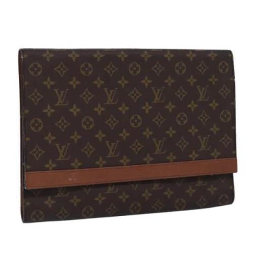 Pre-owned Canvas clutches Louis Vuitton Vintage , Brown , Dames