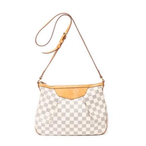 Pre-owned Coated canvas shoulder-bags Louis Vuitton Vintage , White , ...