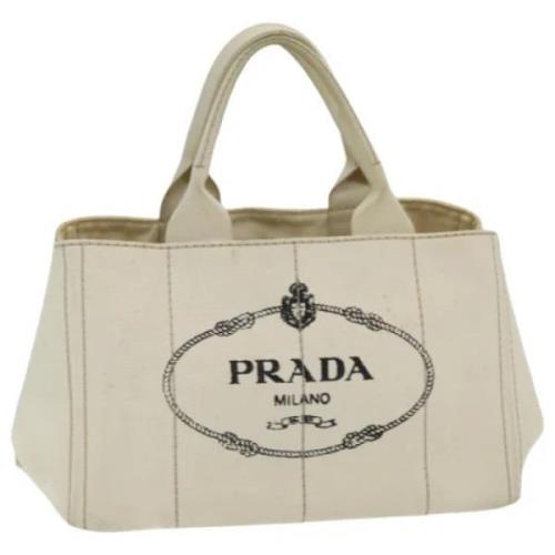 Pre-owned Canvas prada-bags Prada Vintage , Beige , Dames