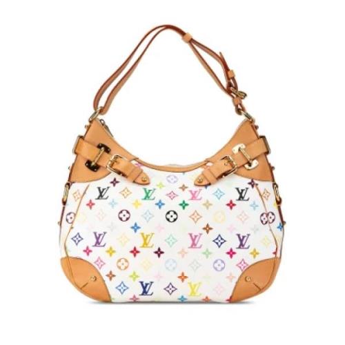 Pre-owned Canvas shoulder-bags Louis Vuitton Vintage , White , Dames