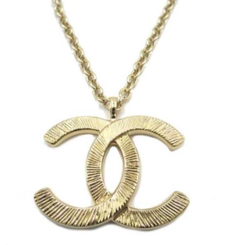 Pre-owned Metal chanel-jewelry Chanel Vintage , Yellow , Dames