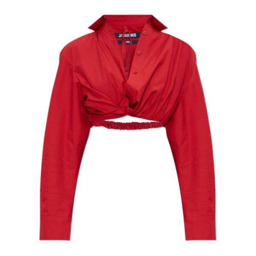 Overhemd La Chemise Bahia Jacquemus , Red , Dames