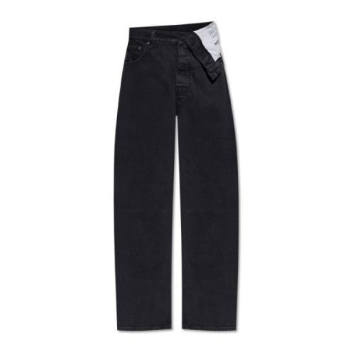 Jeans met logo Y/Project , Black , Heren