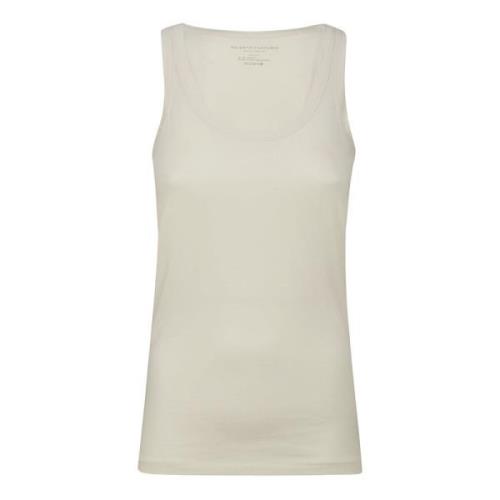 Sleeveless Tops Majestic Filatures , Beige , Dames