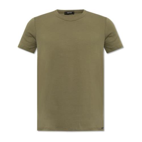 Katoenen T-shirt Tom Ford , Green , Heren