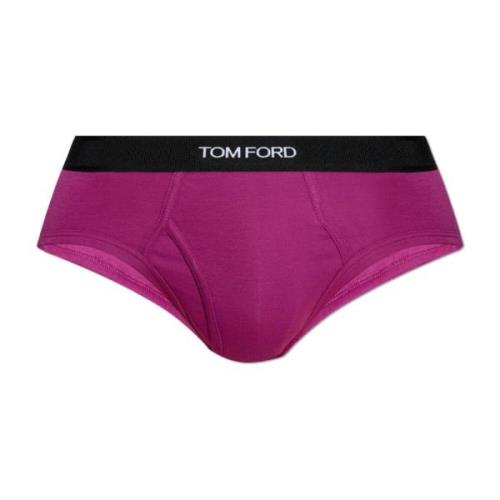 Slips met logo Tom Ford , Purple , Heren