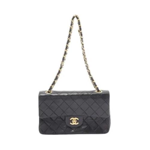 Pre-owned Leather chanel-bags Chanel Vintage , Black , Dames