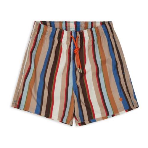 Gestreepte polyester zwemshorts Gallo , Multicolor , Heren