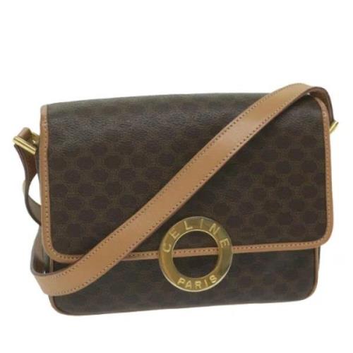 Pre-owned Canvas celine-bags Celine Vintage , Brown , Dames