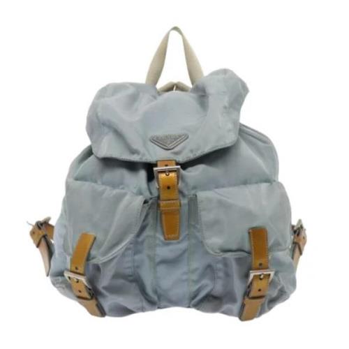 Pre-owned Fabric backpacks Prada Vintage , Blue , Dames