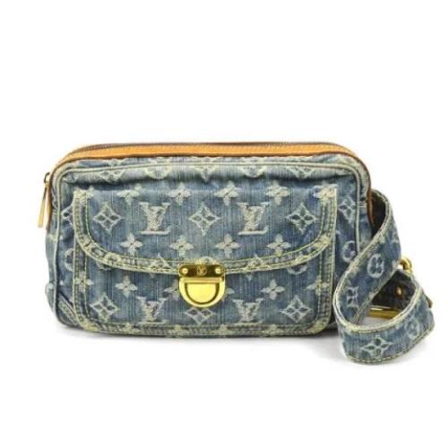 Pre-owned Denim louis-vuitton-bags Louis Vuitton Vintage , Blue , Dame...