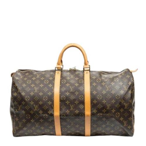 Pre-owned Canvas travel-bags Louis Vuitton Vintage , Brown , Dames