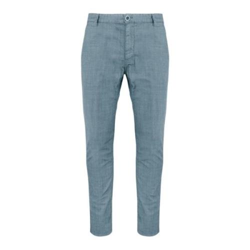 Slim Fit Chino Broek BomBoogie , Blue , Heren