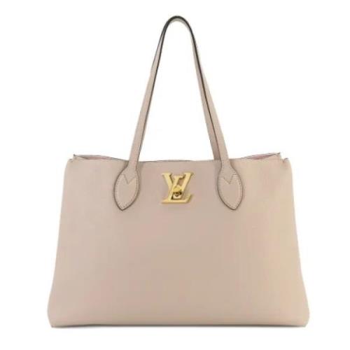 Pre-owned Leather louis-vuitton-bags Louis Vuitton Vintage , Gray , Da...