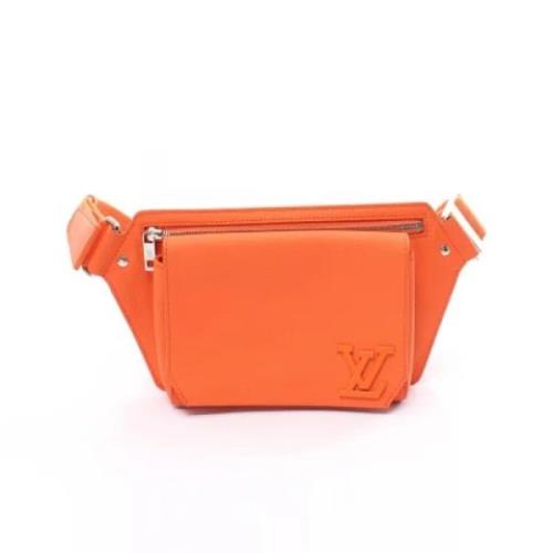 Pre-owned Leather louis-vuitton-bags Louis Vuitton Vintage , Orange , ...