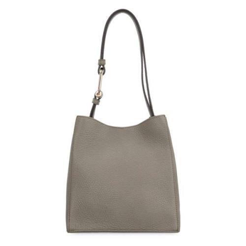 Leren emmer tas met verstelbaar handvat Furla , Gray , Dames