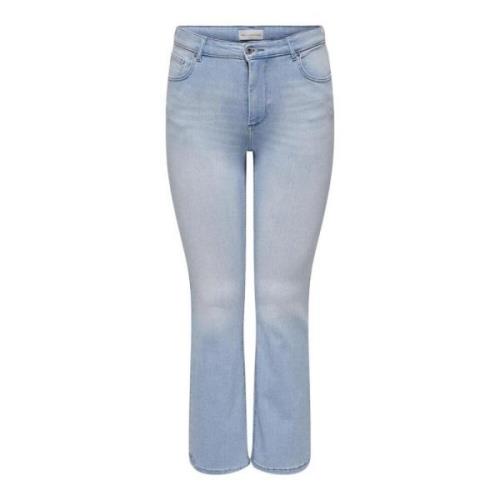 Wijde Denim Jeans Only Carmakoma , Blue , Dames