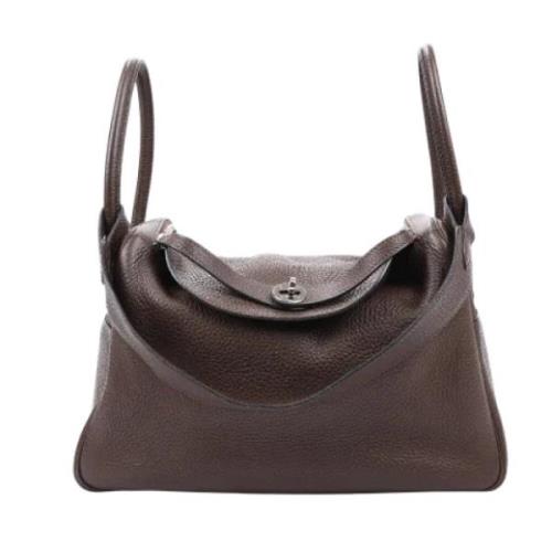 Pre-owned Leather shoulder-bags Hermès Vintage , Brown , Dames