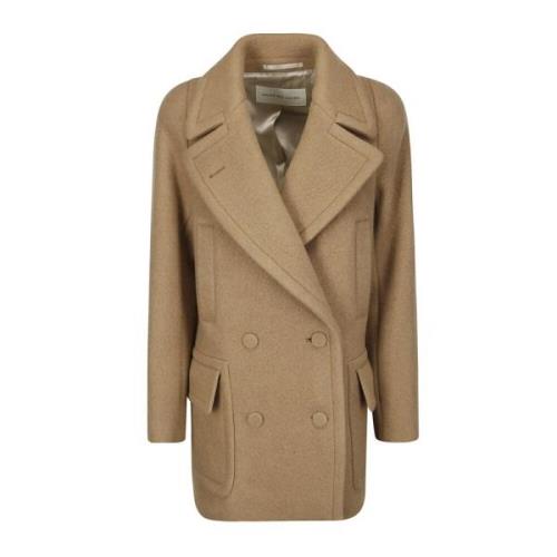 Dubbele jas met brede kraagzakken Dries Van Noten , Brown , Dames